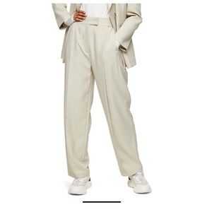 Topshop wide leg suit trousers